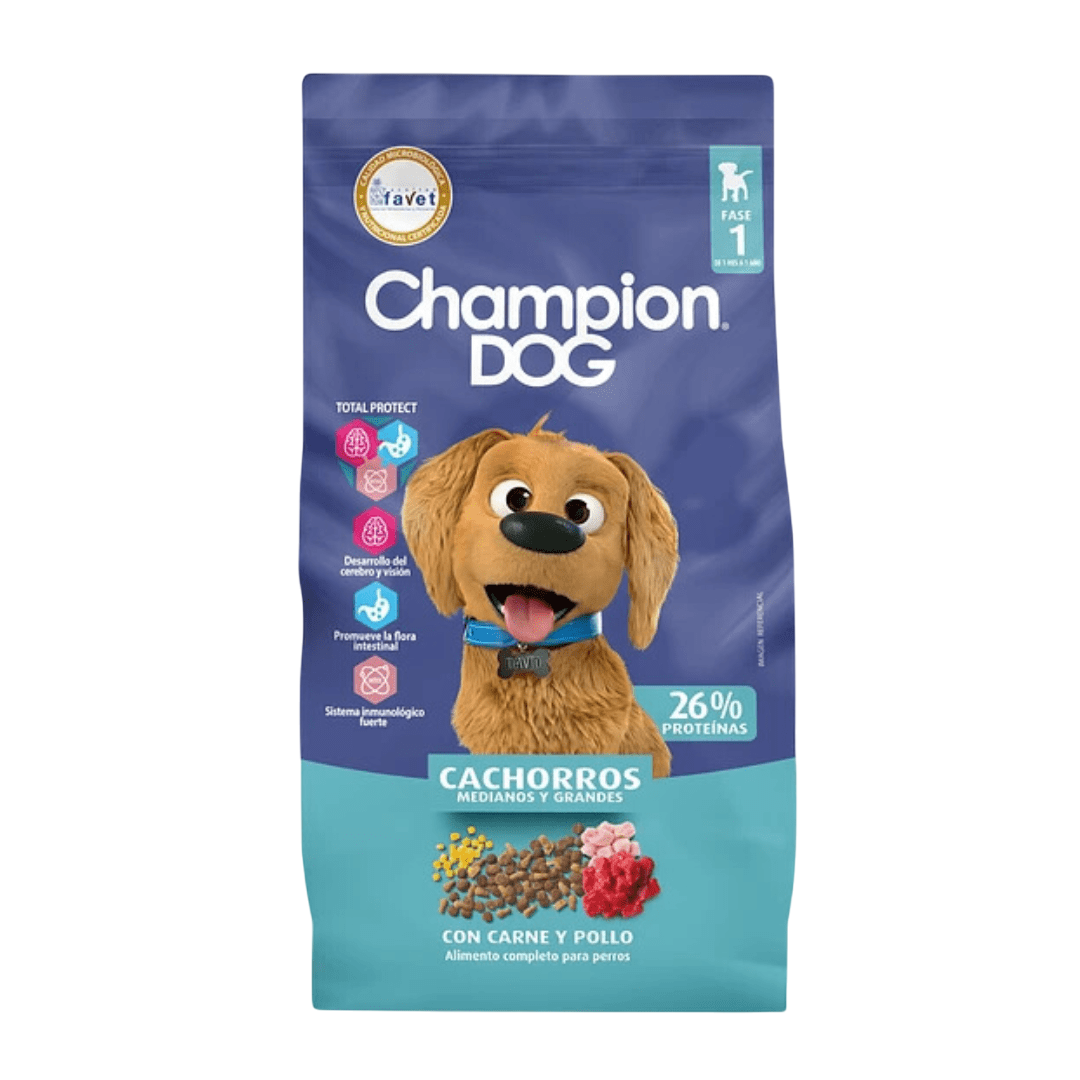 Champion Dog Cachorro Carne y Pollo - 18 kg
