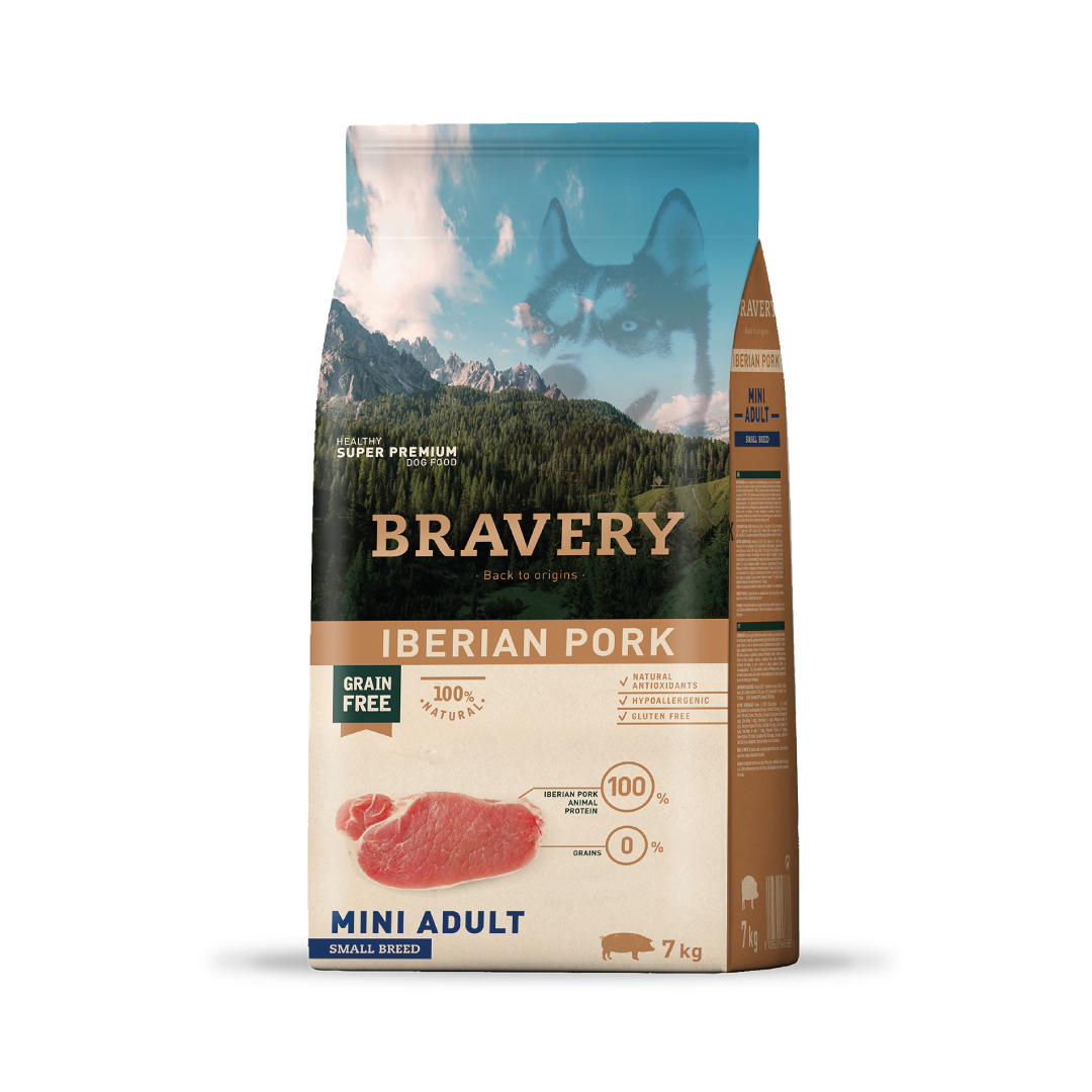 Bravery Cerdo Ibérico Mini Adulto - 7 (Kg)