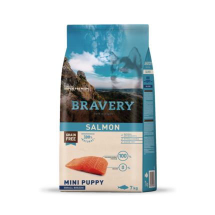 Bravery Salmón Mini Puppy - 7 (Kg)