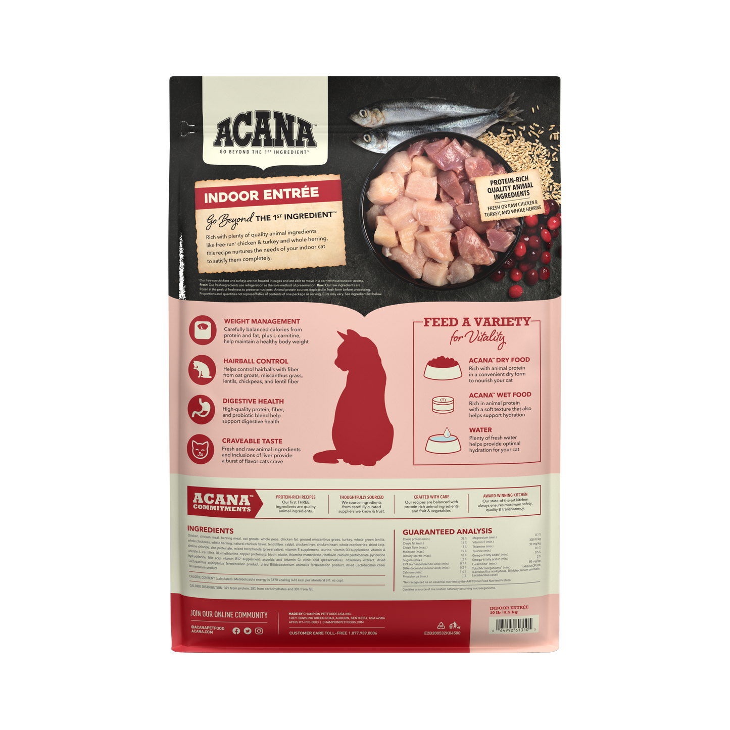 Acana Indoor Entree - 4.5(Kg) (Libre de Granos)