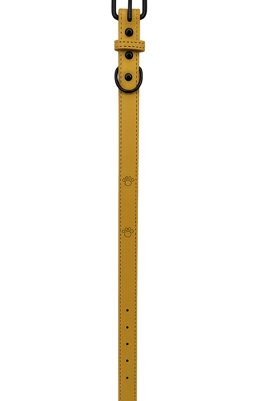 Collar para perro Amarillo Talla L (Medidas: 2.5 cm x 56 cm)