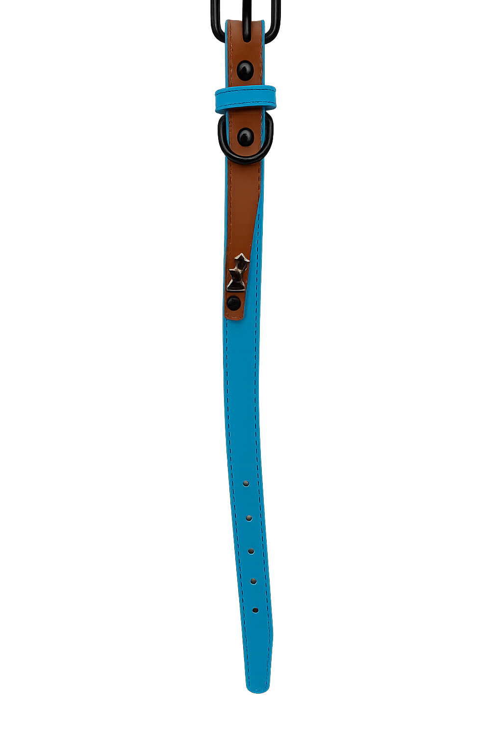 Collar para perro Celeste Talla M (Medidas: 2.0 cm x 42 cm)