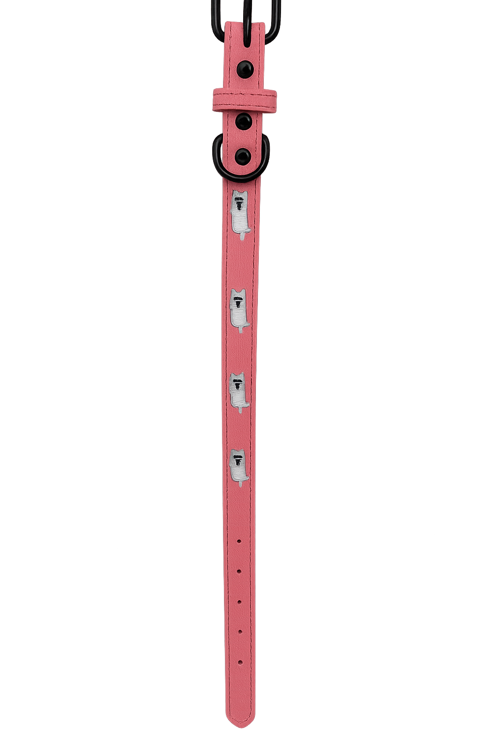 Collar para perro rosado Talla M (Medidas: 2.0 cm x 42 cm)