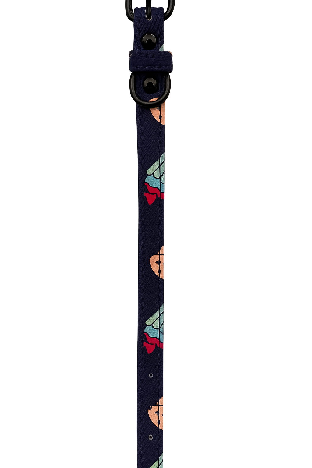 Collar para gato Azul con diseño Talla S (Medidas: 1.5 cm x 38 cm)