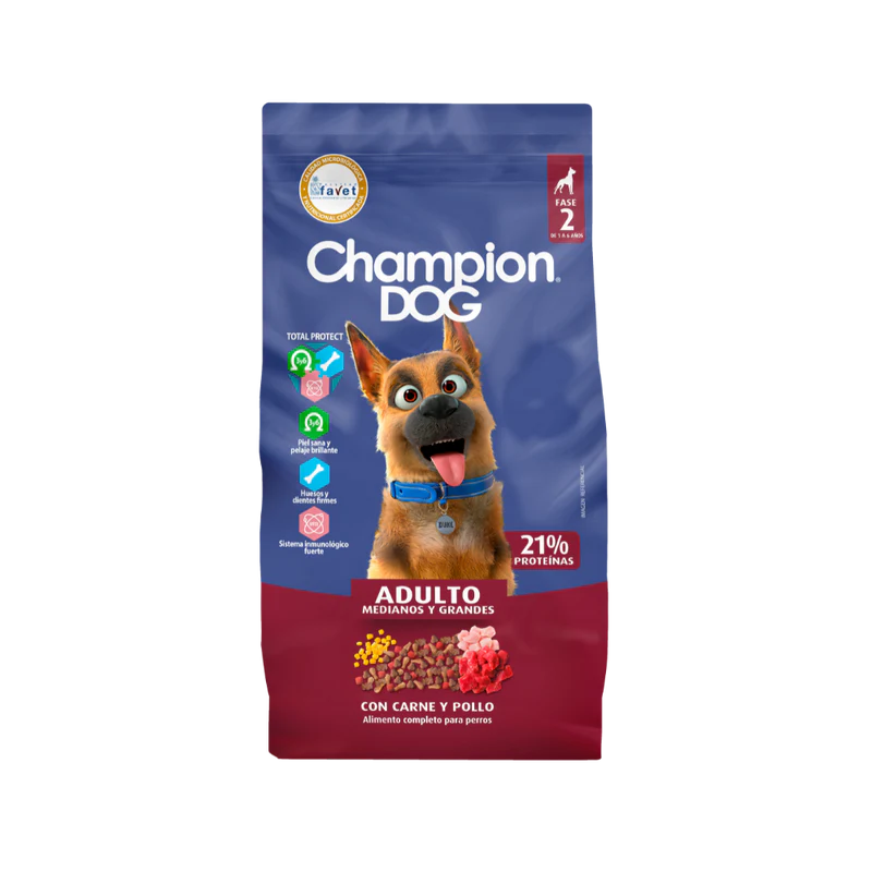 Champion Dog Adulto Carne y Pollo - 18 kg