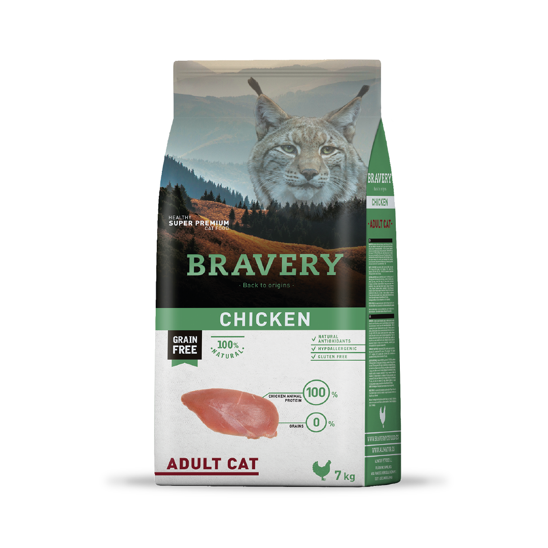 Bravery Pollo Gato Adulto 7(kg)