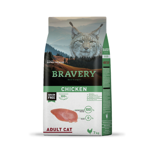 Bravery Pollo Gato Adulto 7(kg)