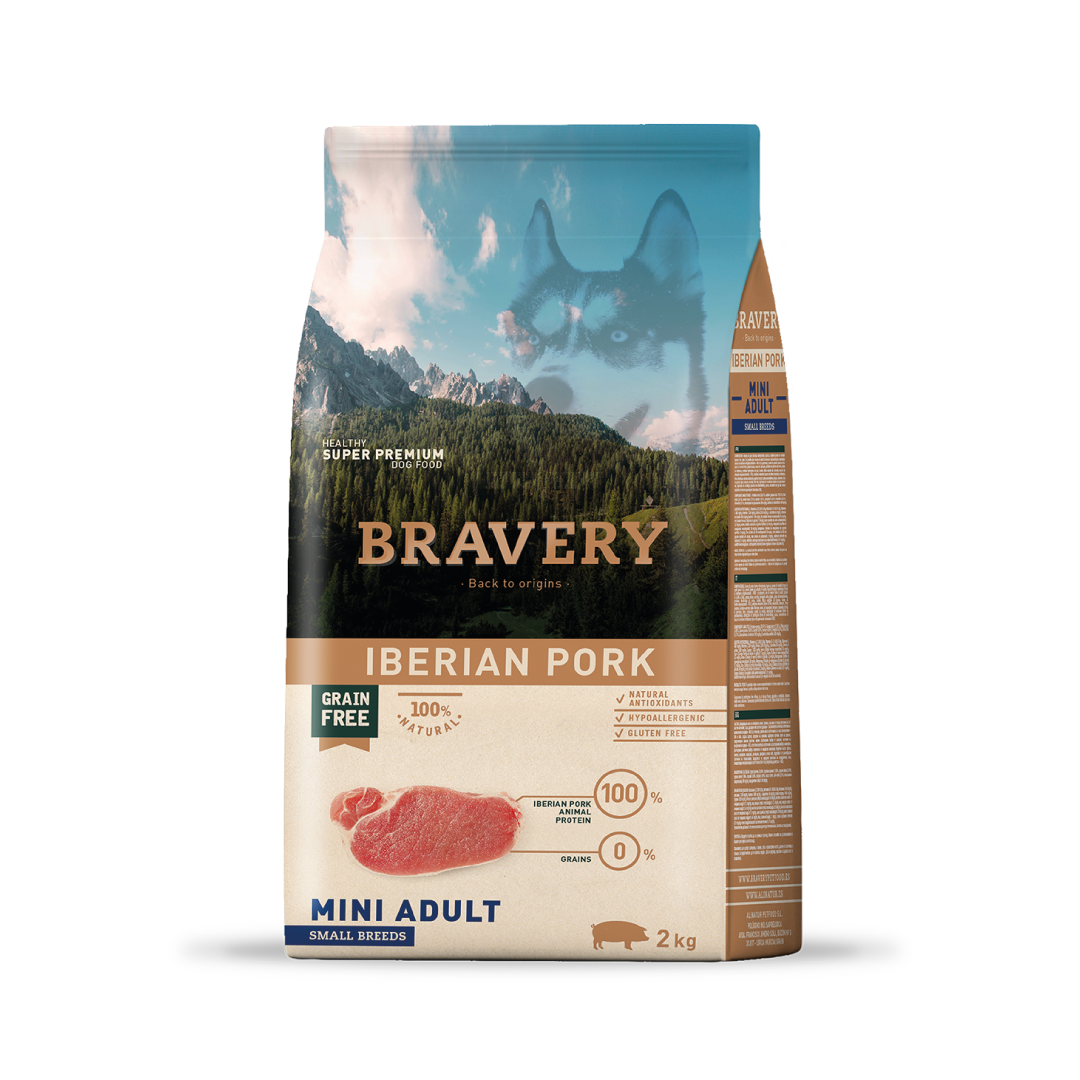 Bravery Cerdo Ibérico Mini Adulto - 2 (Kg)