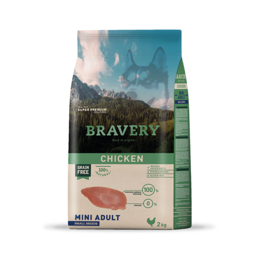 Bravery Pollo Mini Adulto - 2 (Kg)