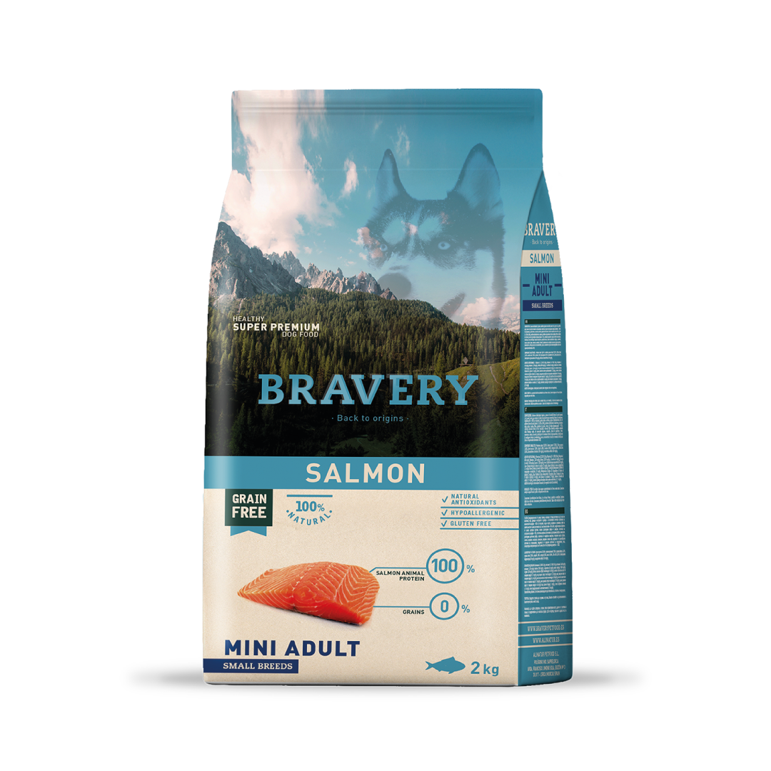 Bravery Salmón Mini Adulto - 2 (Kg)