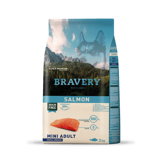 Bravery Salmón Mini Adulto - 2 (Kg)