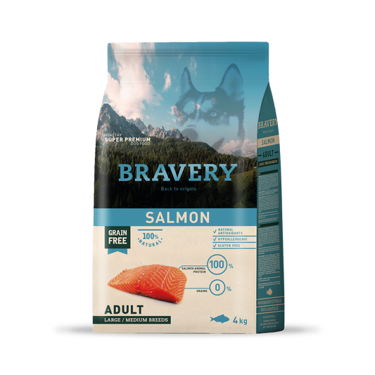 Bravery Salmón Perro Adulto - 4 (Kg)