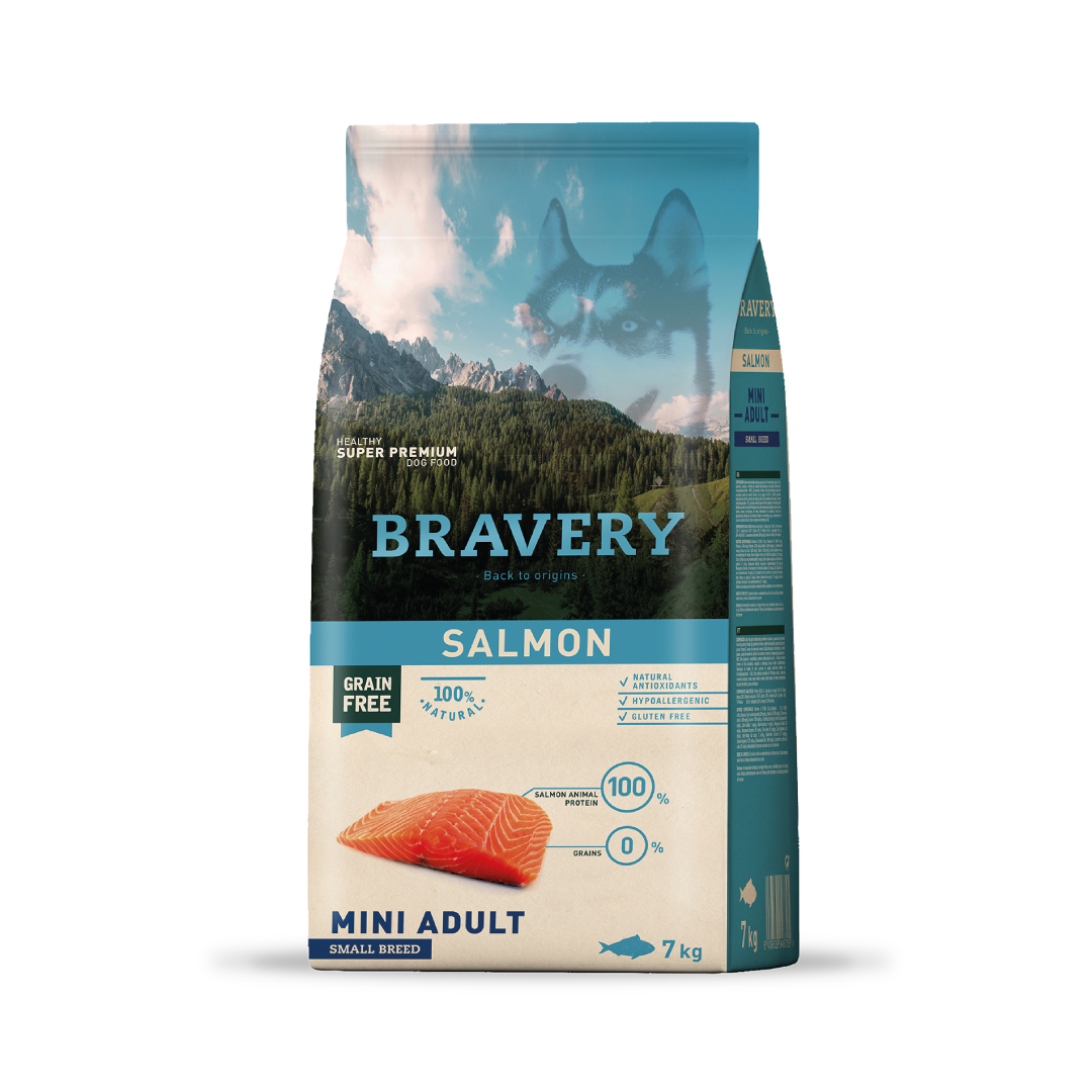 Bravery Salmón Mini Adulto - 7 (Kg)