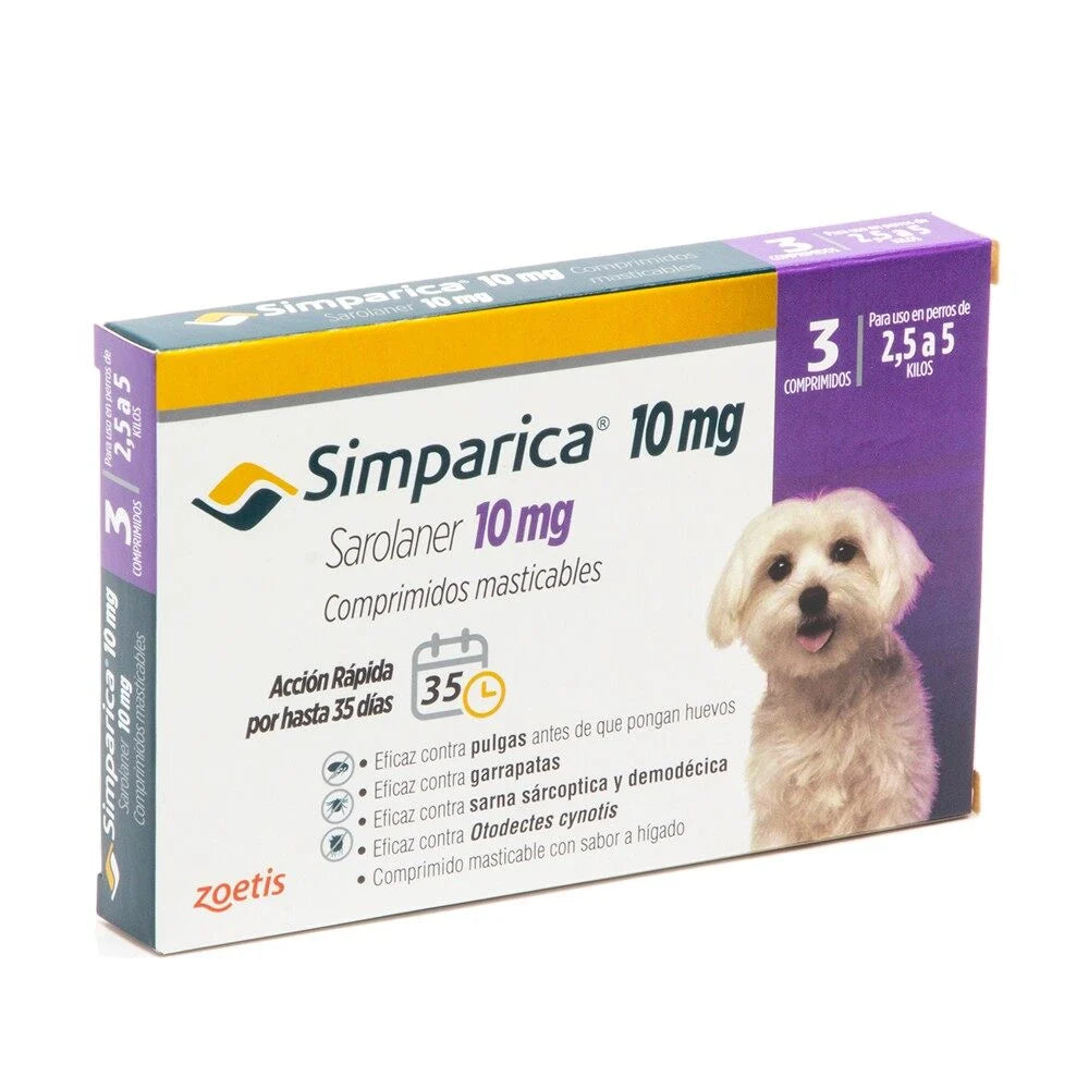 Simparica 2,5 a 5 (Kg) - 3 Comprimidos