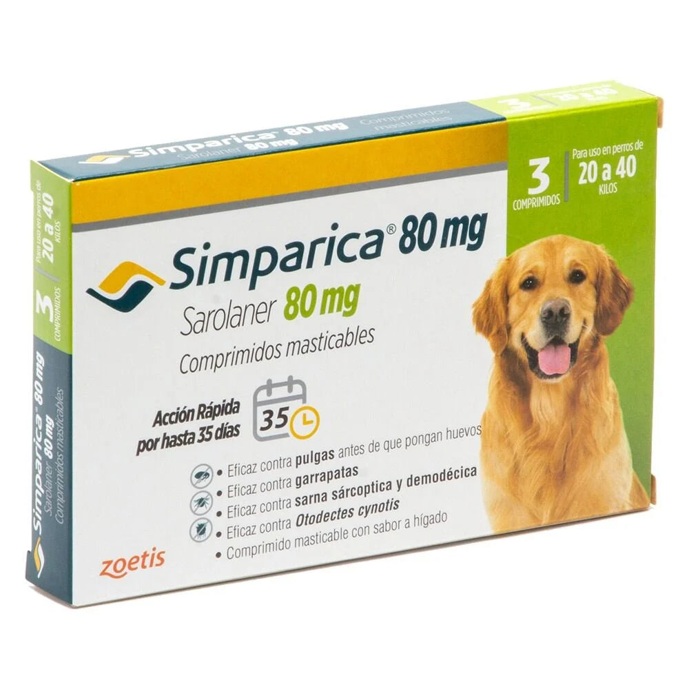 Simparica 20 a 40(Kg) - 3 Comprimidos