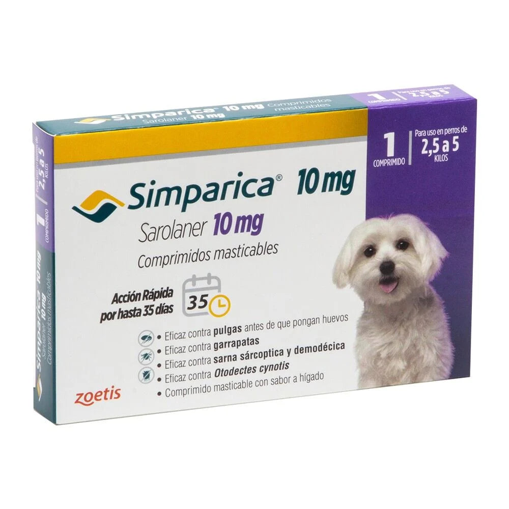 Simparica 2,5 a 5 (Kg) - 1 Comprimido