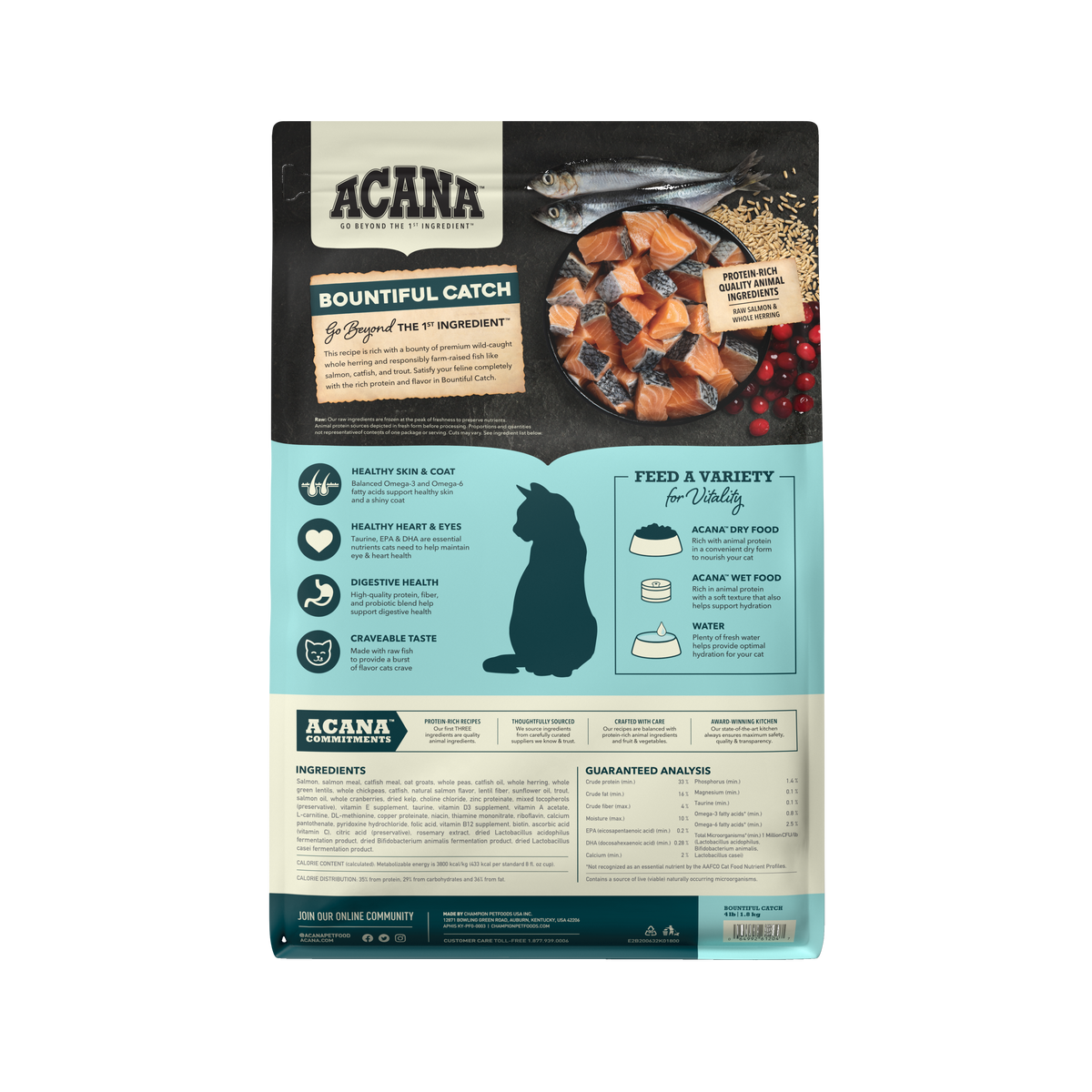 Acana Bountiful Catch - 1.8(Kg) (Libre de Granos)