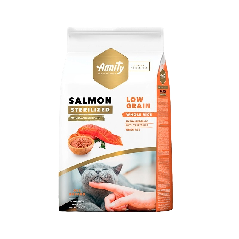 Amity Salmon Gato Esterilizado 7 Kg