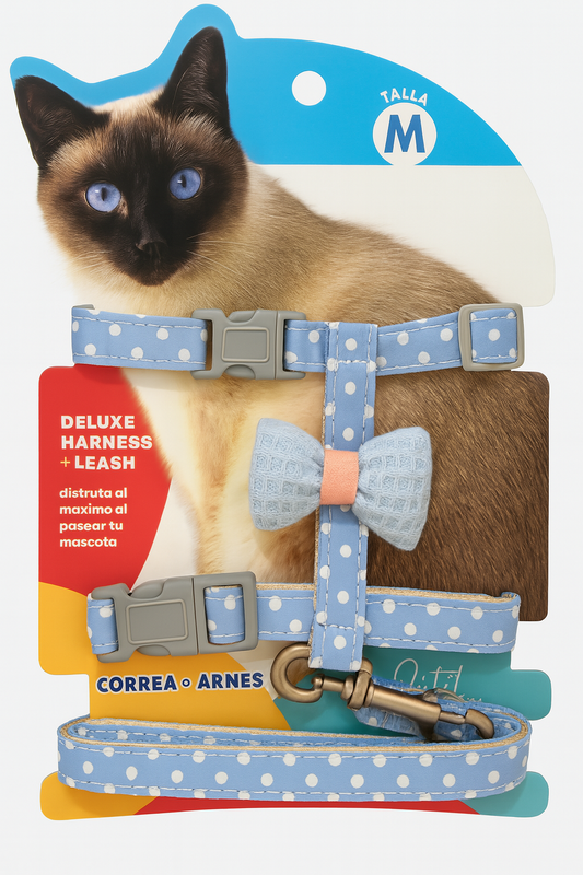 Arnés + Correa Gato (Talla M)
