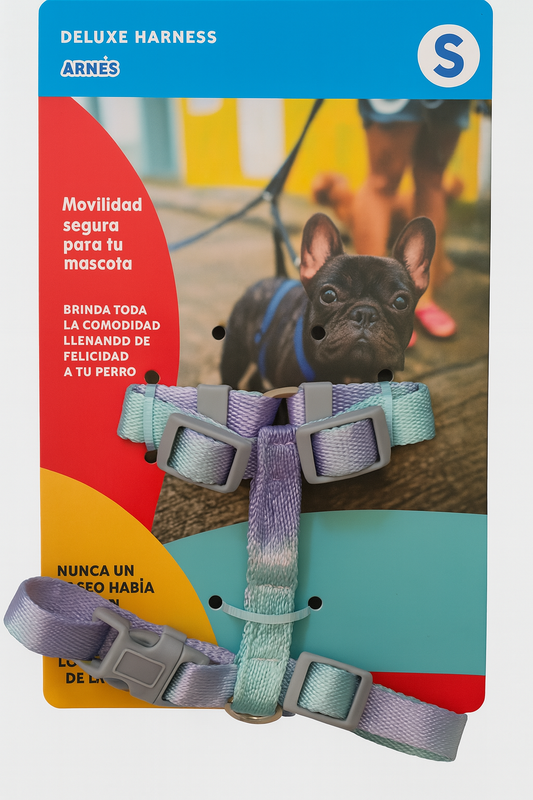 Arnes + Correa para perro Talla S