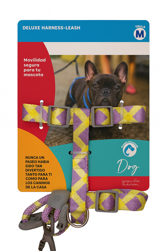 Arnes + Correa para perro Talla M