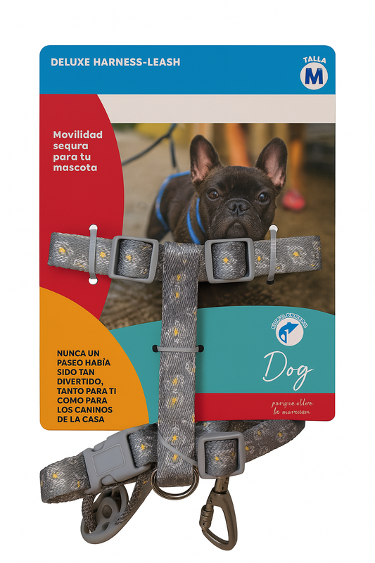 Arnes + Correa para perro Talla M
