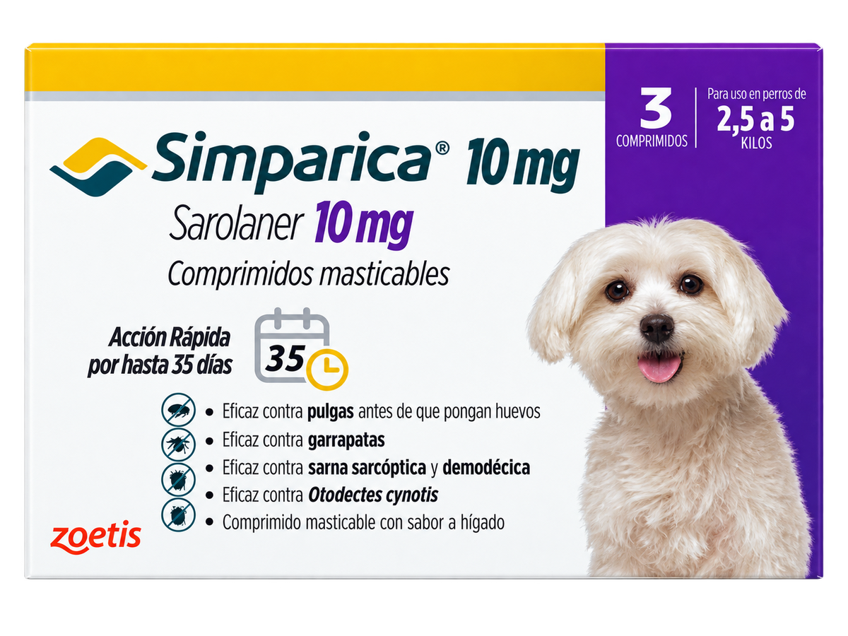 Simparica 10mg (3 unidades)