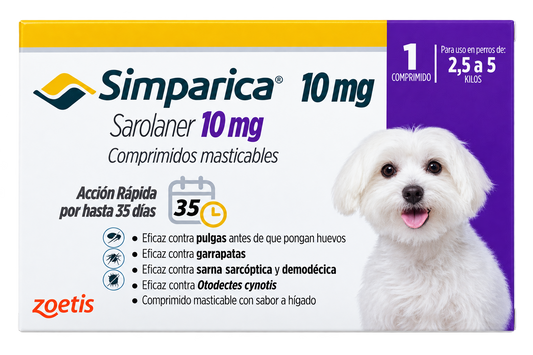 Simparica 2,5 a 5 (Kg) - 1 Comprimido