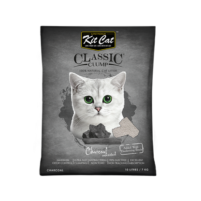 Kit Cat Arena Sanitaria Carbón sin Perfume - 20 (Kg)