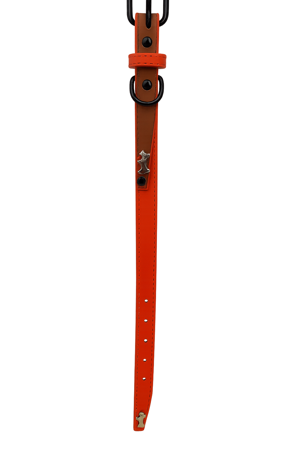 Collar para perro Naranjo Talla M (Medidas: 2.0 cm x 42 cm)