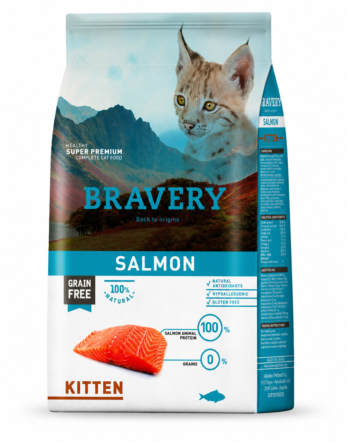 Bravery Kitten Salmón 2(Kg)