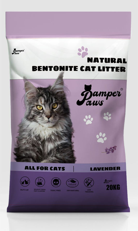 Pamper Paws Arena de gato 20 (Kg) Aroma Lavanda