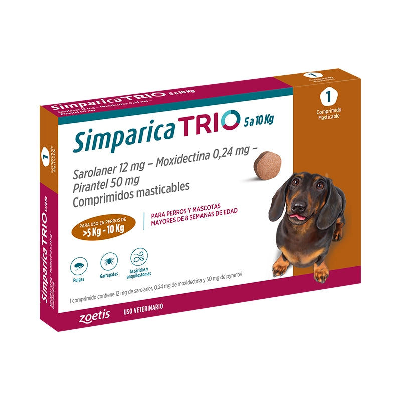 Simparica Trio 5 a 10(Kg) - 1 Comprimido