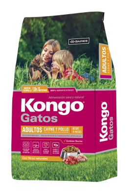 Kongo Gato Adulto Carne y Pollo - 8 (Kg)