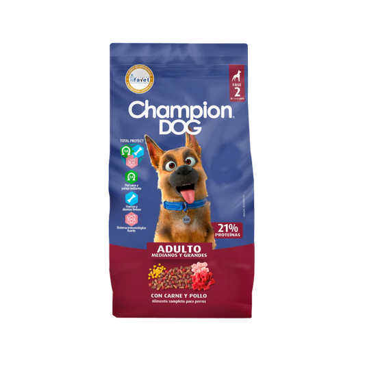 Champion Dog Adulto Carne y Pollo - 18 kg