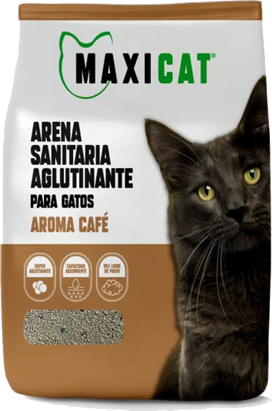 MaxiCat Arena Sanitaria Aglutinante Café - 8 (Kg)