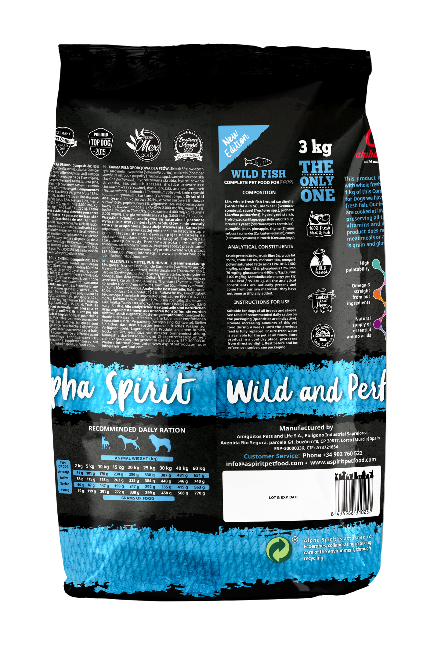Alpha Spirit Wild Fish 3(Kg)