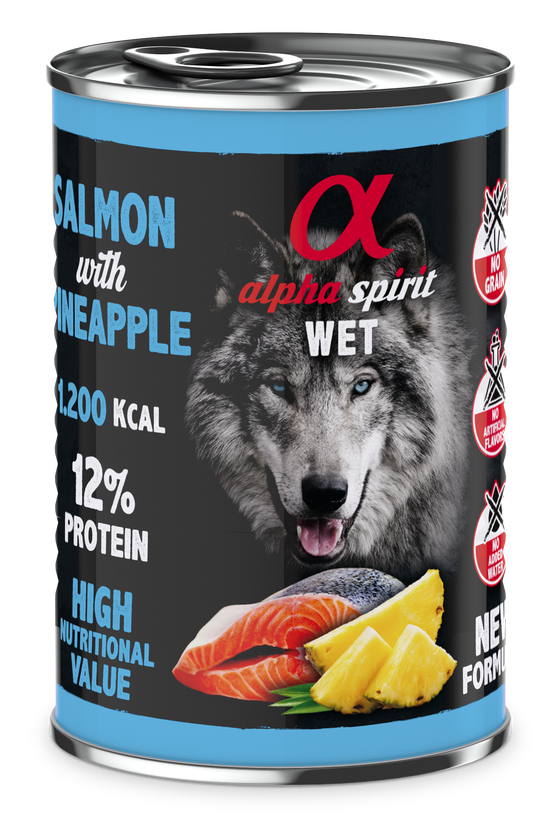Alpha Spirit Húmedo Salmón con Piña 400(g)