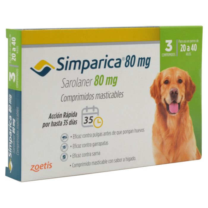 Simparica 20 a 40(Kg) - 3 Comprimidos