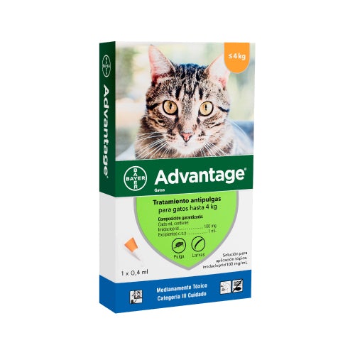 Advantage Menor a 4(Kg) peso corporal