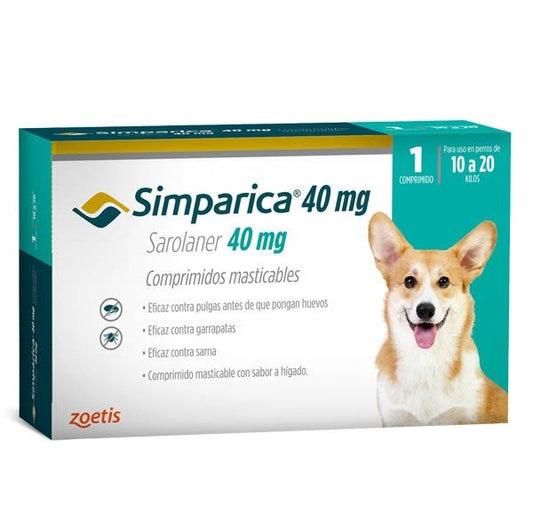 Simparica 10 a 20 KG - 1 Comprimido